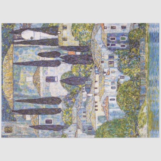 Kerk in Cassone, Gustav Klimt Tissuepapier (Voorkant)