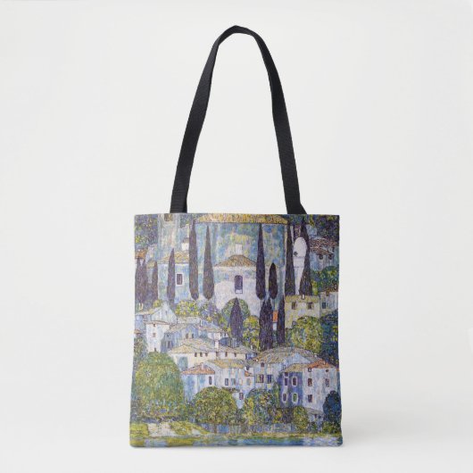 Kerk in Cassone, Gustav Klimt Tote Bag (Voorkant)