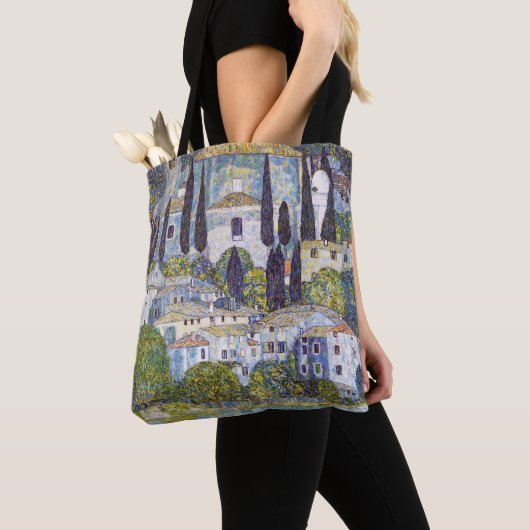Kerk in Cassone, Gustav Klimt Tote Bag (Dichtbij)