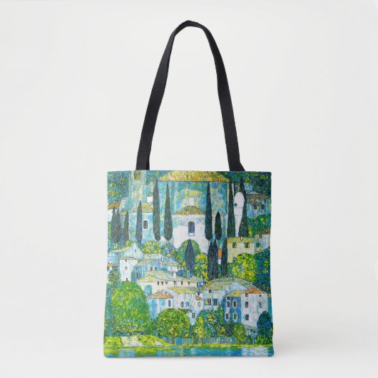 Kerk in Cassone Gustav Klimt Tote Bag (Voorkant)