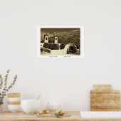 Kerk in Chimayo, New Mexico Poster (Keuken)