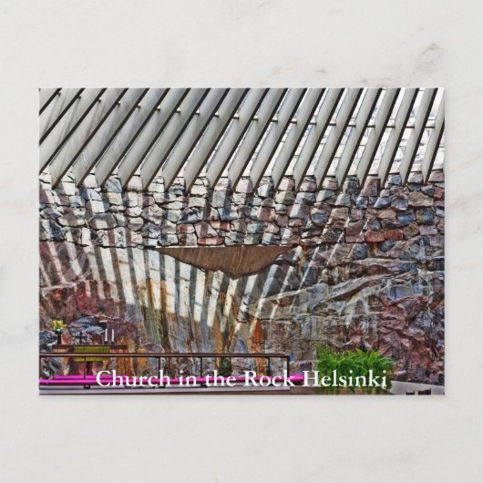 Kerk in de Rock Helsinki Briefkaart (Voorkant)