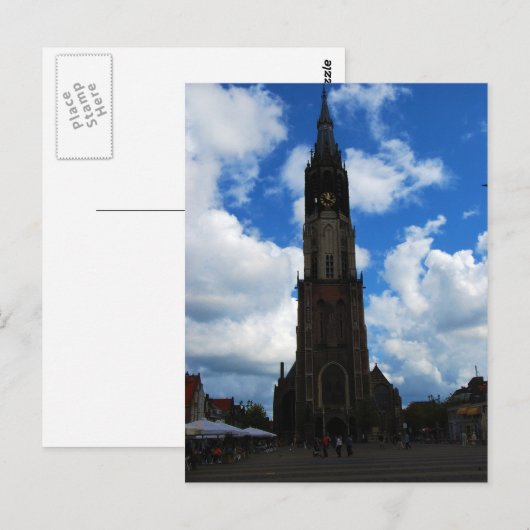 Kerk in Delft Briefkaart (Voorkant / Achterkant)