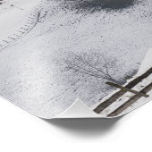 Kerk in een alpenwinterlandschap foto afdruk (Hoek)