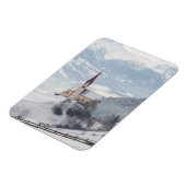 Kerk in een alpenwinterlandschap magneet (Linkerzijde)