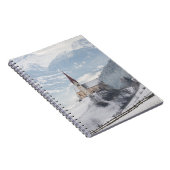 Kerk in een alpenwinterlandschap notitieboek (Rechterzijde)