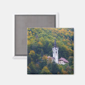 Kerk in een herfst bos in Slovenië Magneet (Voorkant / Achterkant)
