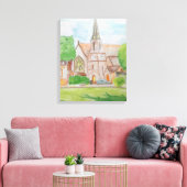 Kerk in Essex Canvas Afdruk (Insitu (Woonkamer))