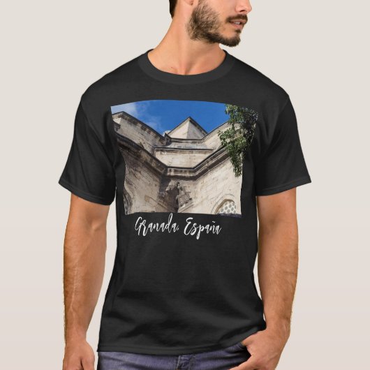 Kerk in Granda, Spanje T-shirt (Voorkant)