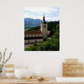 Kerk in Gruyeres Poster (Keuken)