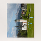 Kerk in het Alpenlandschap, Seefeld, Oostenrijk Legpuzzel (Verticaal)