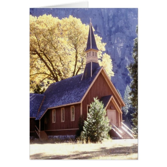 Kerk in het nationaal park Yosemite (Voorkant)