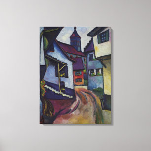 Kerk in Kandern August Macke Canvas Afdruk