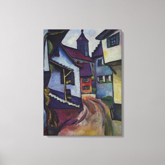 Kerk in Kandern August Macke Canvas Afdruk (Voorkant)