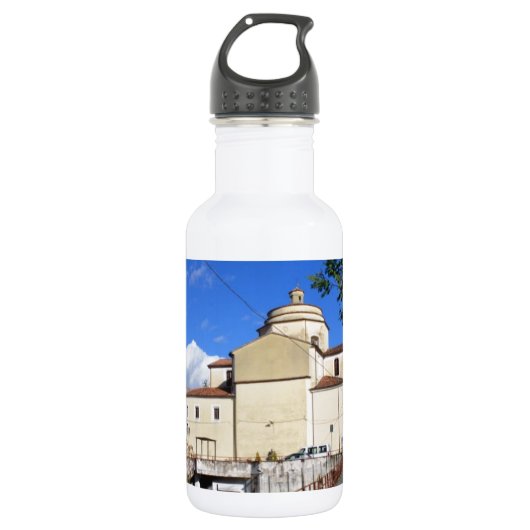 Kerk in Laino Borgo Waterfles (Voorkant)