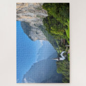 Kerk in Lauterbrunnen vallei, Zwitserland Legpuzzel (Verticaal)