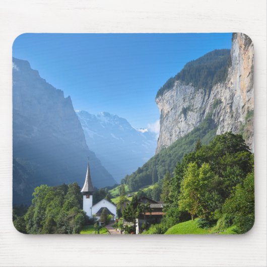Kerk in Lauterbrunnen vallei, Zwitserland Muismat (Voorkant)