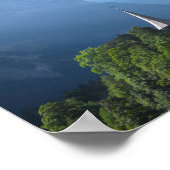 Kerk in Lauterbrunnen vallei, Zwitserland Poster (Hoek)