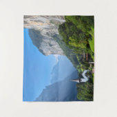 Kerk in Lauterbrunnen vallei, Zwitserland Wandkleed (Voorkant)