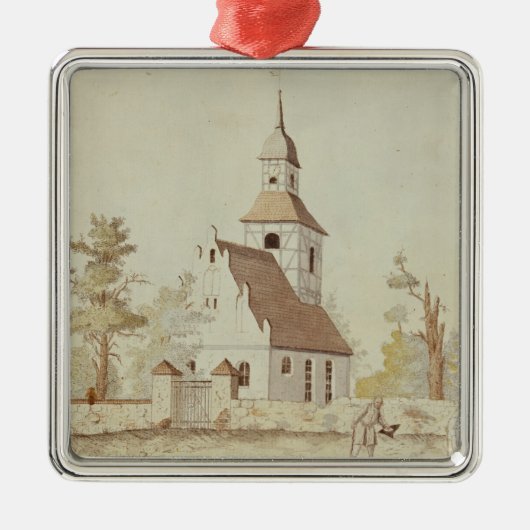 Kerk in Pankow, Berlijn Metalen Ornament (Voorkant)