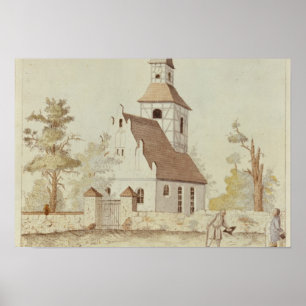 Kerk in Pankow, Berlijn Poster