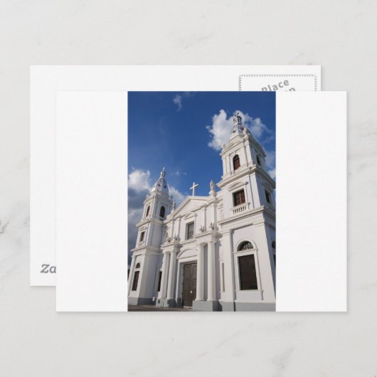 Kerk in Ponce Briefkaart (Voorkant / Achterkant)