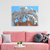 kerk in Puerto Vallarta, Mexico Canvas Afdruk (Insitu (Woonkamer))