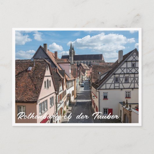 Kerk in Rothenburg ob der Tauber, Duitsland Briefkaart (Voorkant)