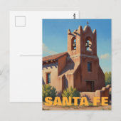 Kerk in Santa Fe New Mexico Briefkaart (Voorkant / Achterkant)