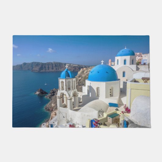Kerk in Santorini, Griekenland Deurmat (Voorkant)