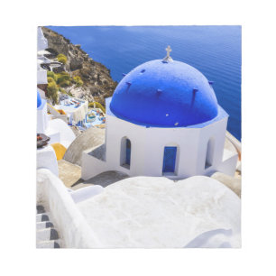 Kerk in Santorini notitieblok