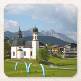 Kerk in Seefeld, onderzetter Oostenrijk