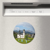 Kerk in Seefeld, Oostenrijk ronde magneet (Insitu (Vaatwasser))