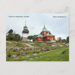Kerk in Söderhamn, Zweden, Pho... Briefkaart