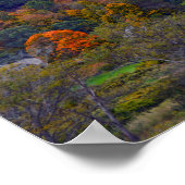Kerk in Stowe, Vermont, in de herfst Poster (Hoek)