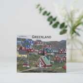 Kerk in Upernavik Groenland Briefkaart (Staand voorkant)