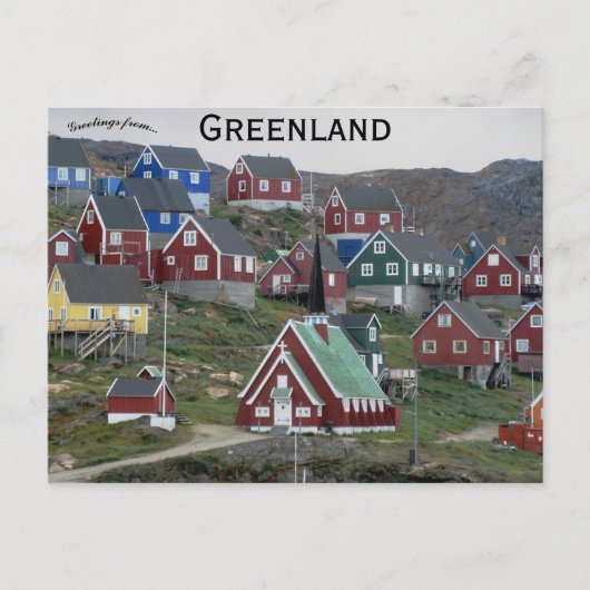 Kerk in Upernavik Groenland Briefkaart (Voorkant)