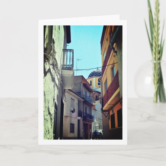 Kerk in Vilamarxant, Valencia, Spaans Kaart (Voorkant)