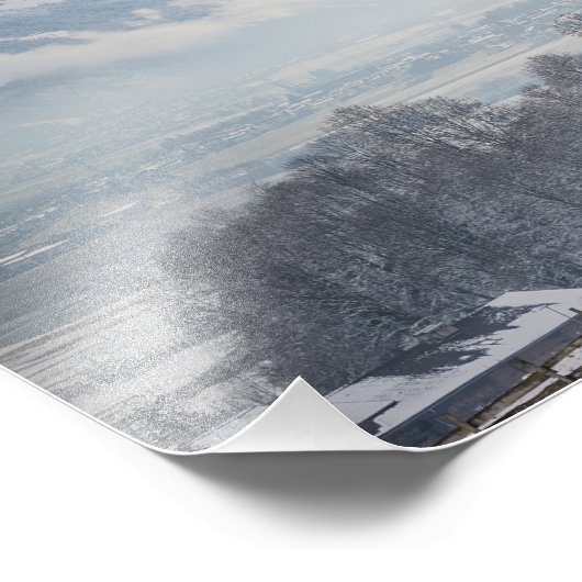 Kerk in Zillertal in winterfotoprinten Foto Afdruk (Hoek)