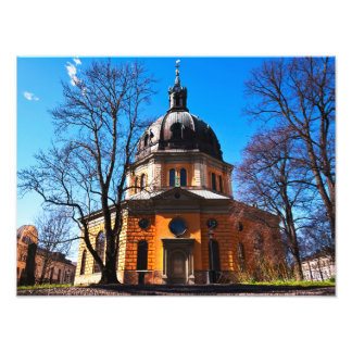 Kerk in Zweden Foto Afdruk