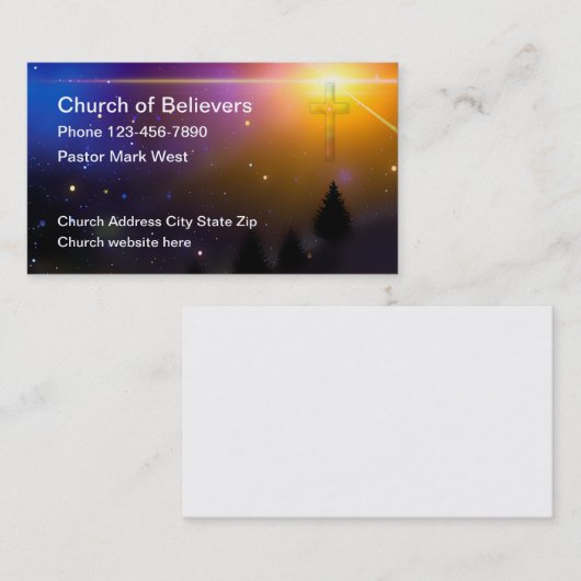 Kerk Inspirerend Visitekaartjes (Voorkant / Achterkant)