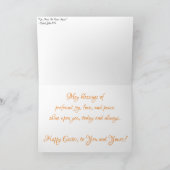 "Kerk interieur" Pasen Kaart (Binnen)