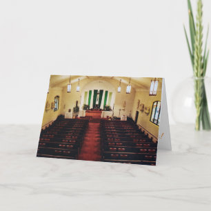 "Kerk interieur" Pasen Kaart