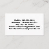 KERK Jeugd Pastor Ministerie Programma Visitekaartje (Achterkant)