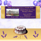 Kerk Jubileum Banners Jouw tekst, Foto, Kleur