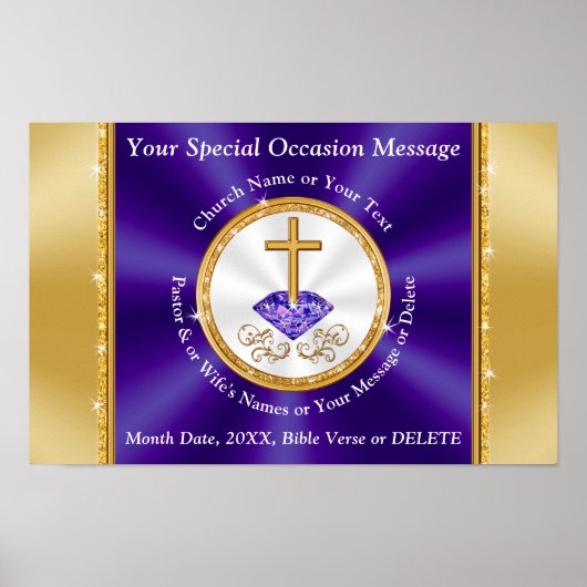 Kerk Jubileum Poster Kerkfeest Decoraties (Voorkant)