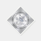 Kerk Jubileum servetten, pastoor waardering, Servet (Hoek)