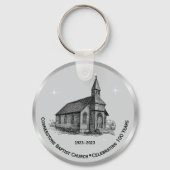 Kerk Jubileum Souvenir Party Favors Sleutelhanger (Achterkant)