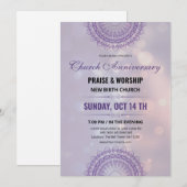 Kerk Jubileum Uitnodiging Flyer Sjabloon (Voorkant / Achterkant)