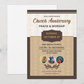 Kerk Jubileum Uitnodiging Flyer Sjabloon (Voorkant / Achterkant)